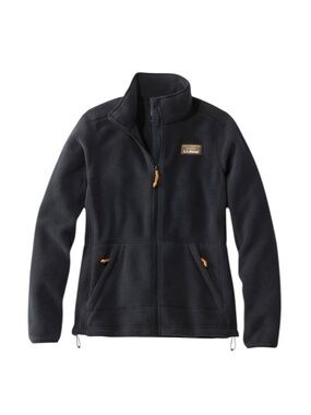 L.L. Bean Woman's Mountain Classic Fleece Jacket Size XS Black Gorp Outdoor